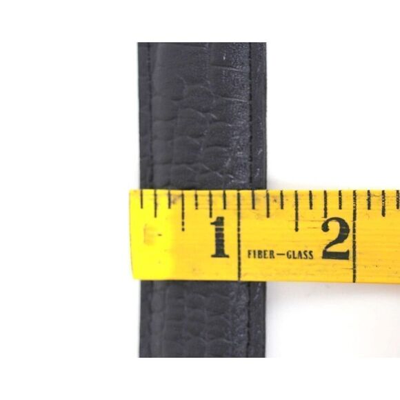Elico CROCO EMBOSSED BLACK GENUINE LEATHER 1.25\